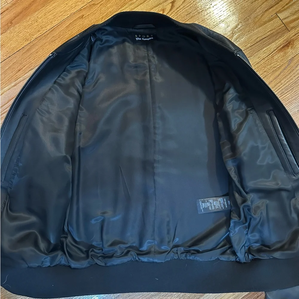 The Kooples Teddy Leather Varsity Jacket - Picture 7 of 13